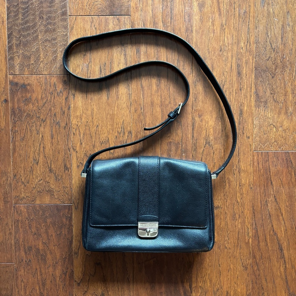Kate Spade New York Milna Lovett Street Black Leather Crossbody Bag - Picture 3 of 14